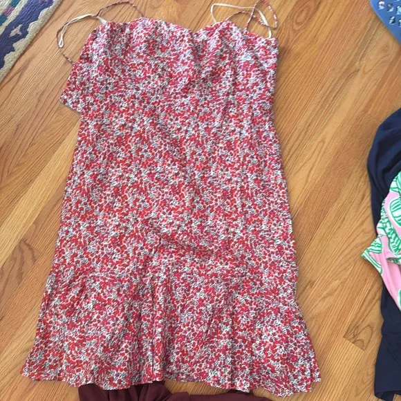 Jcrew liberty fabric midi dress - Picture 3 of 5